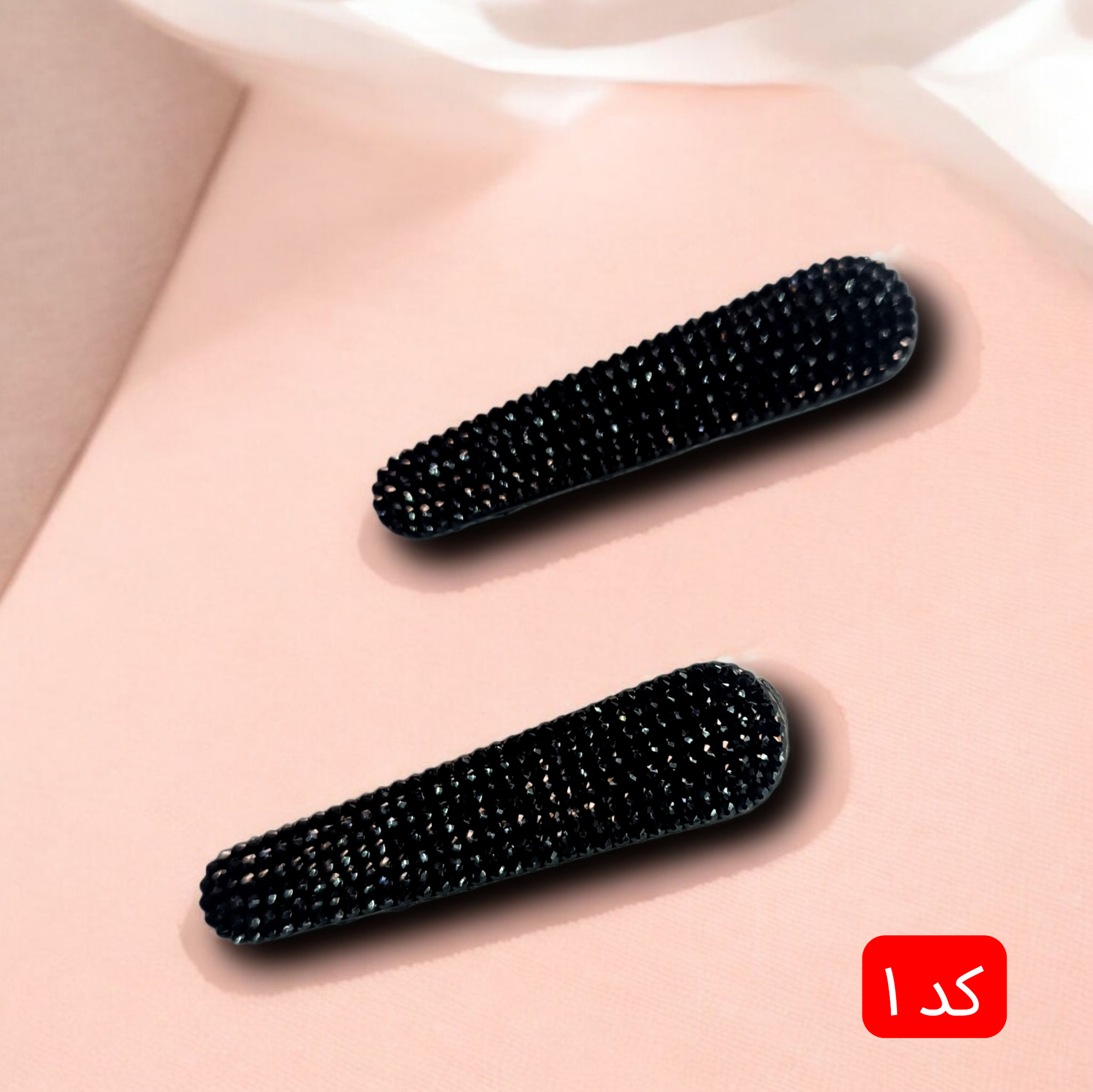 گیره مو انبری نگین دار