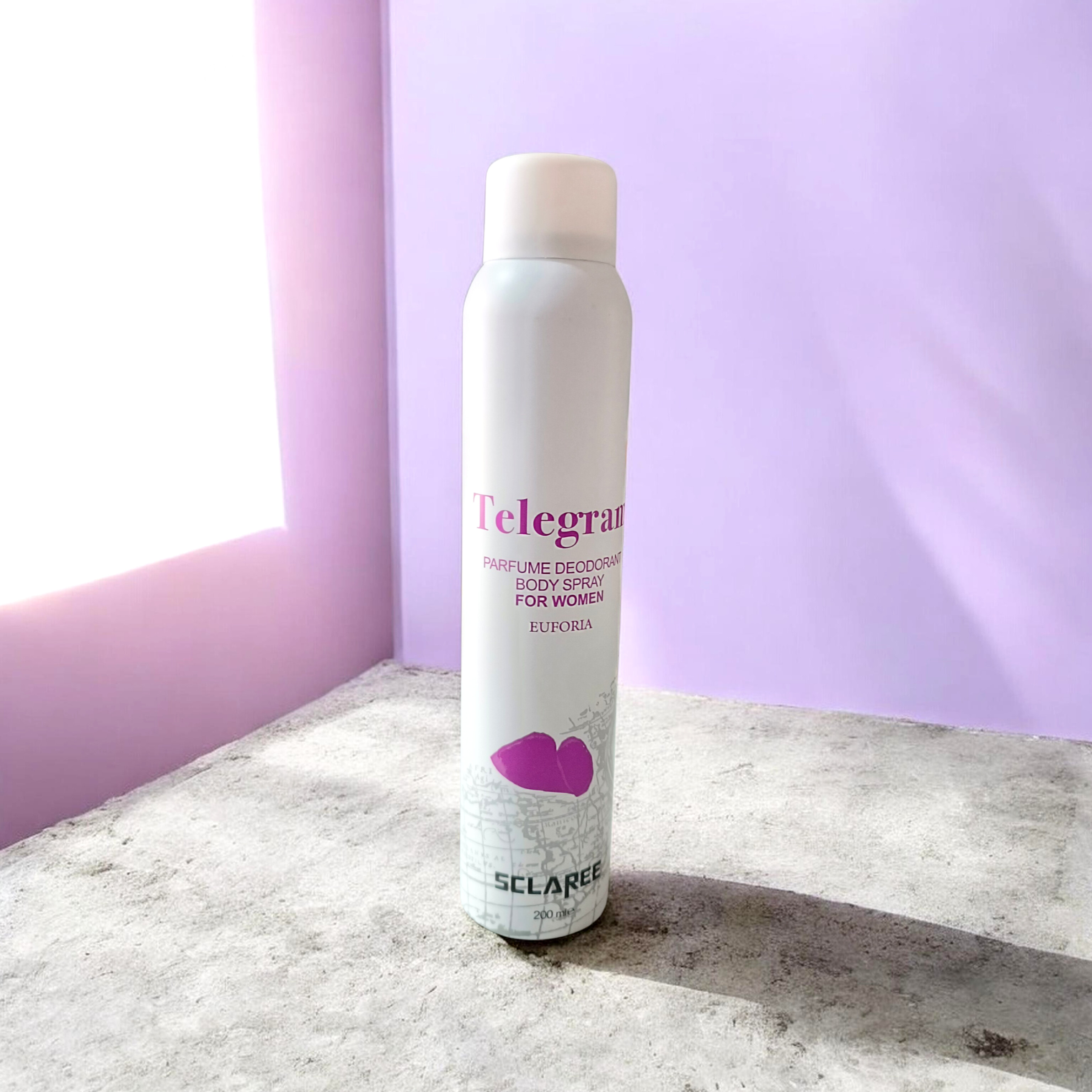 اسپری بدن زنانه اسکلاره مدل Telegram  EUFORIA