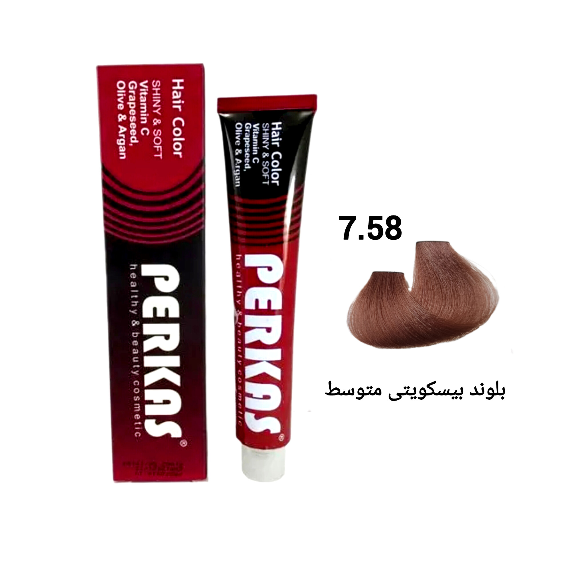 رنگ موی بلوند بیسکویتی متوسط پرکاس شماره ۷.۵۸