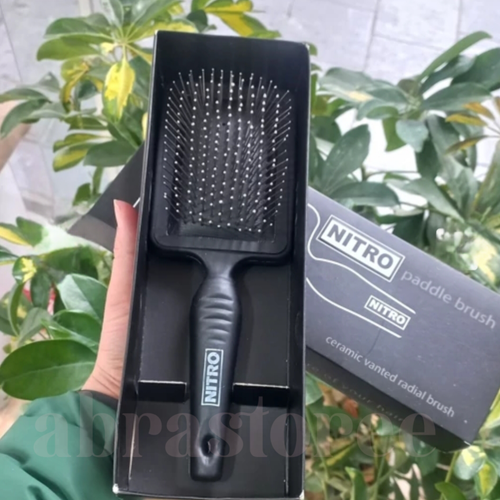 برس موی سر مشکی نیترو مدل Paddle Brush